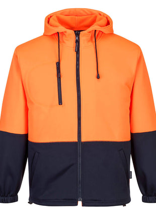 Hi-Vis Water Repellent Contrast Zipped Class D Hoodie (PW-MH317)