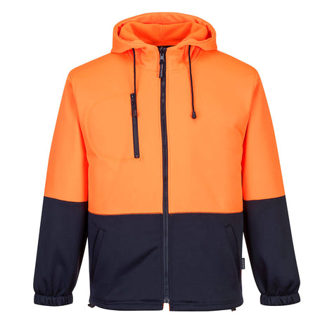 Hi-Vis Water Repellent Contrast Zipped Class D Hoodie (PW-MH317)
