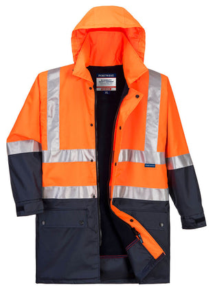Hi-Vis Polar Fleece Lined Contrast Traffic Jacket (PW-MJ208)