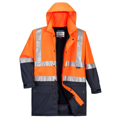 Hi-Vis Polar Fleece Lined Contrast Traffic Jacket (PW-MJ208)