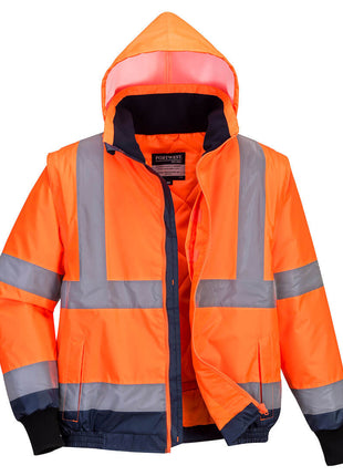 Hi-Vis 2-in-1 Contrast Essential Bomber Jacket (PW-MJ464)