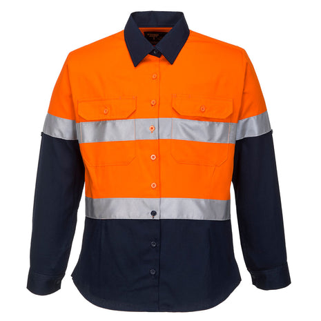 Hi-Vis Women's Contrast Shirt Long Sleeve (PW-ML108)