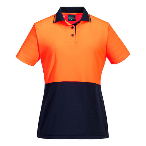 Hi-Vis Women's Cotton Comfort Contrast Class D Polo Shirt Short Sleeve (PW-ML211)