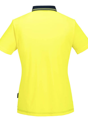 Hi-Vis Women's Cotton Comfort Contrast Class D Polo Shirt Short Sleeve (PW-ML211)