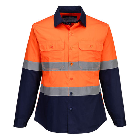 Hi-Vis Women's Lightweight Contrast Shirt Long Sleeve (PW-ML803)