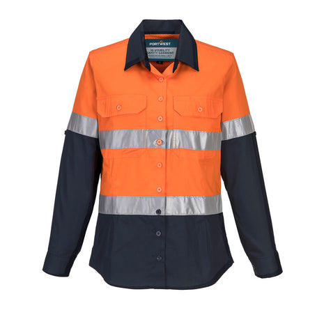 Hi-Vis Women's Lightweight Contrast Shirt Long Sleeve (PW-ML808)