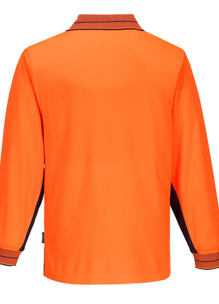 Hi-Vis Contrast Class D Polo Shirt Long Sleeve (PW-MP113)