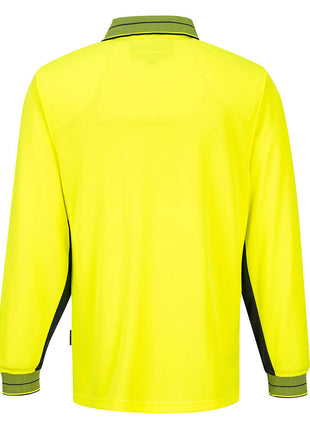 Hi-Vis Contrast Class D Polo Shirt Long Sleeve (PW-MP113)