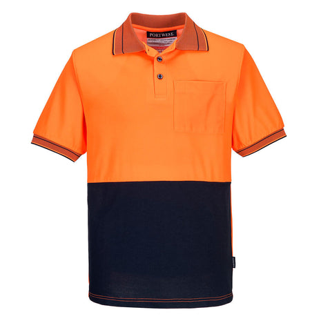 Hi-Vis Cotton Comfort Contrast Class D Polo Shirt Short Sleeve (PW-MP210)