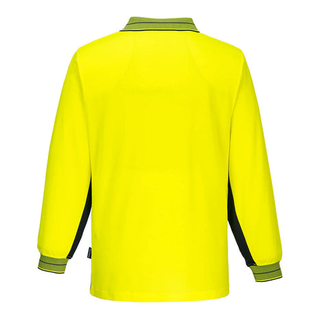 Hi-Vis Cotton Comfort Contrast Class D Polo Shirt Long Sleeve (PW-MP213)