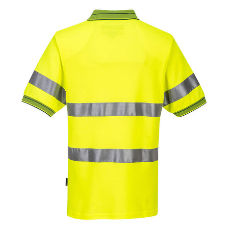 Hi-Vis Cotton Comfort Contrast Polo Shirt Short Sleeve (PW-MP310)