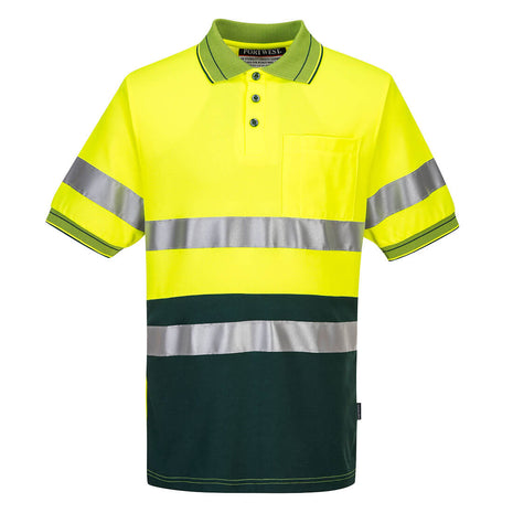 Hi-Vis Cotton Comfort Contrast Polo Shirt Short Sleeve (PW-MP310)