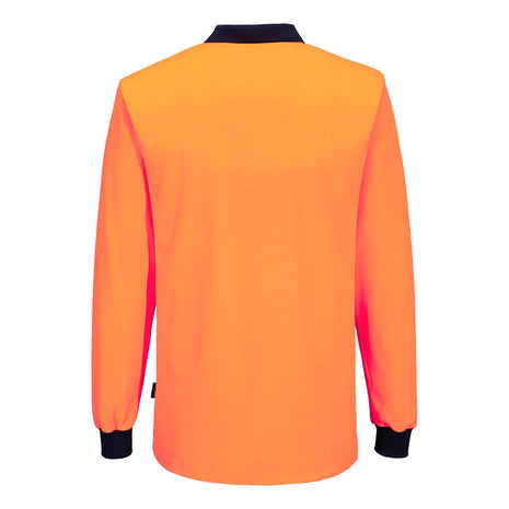 Hi-Vis Cotton Comfort Contrast Class D Polo Shirt Long Sleeve (PW-MP414)