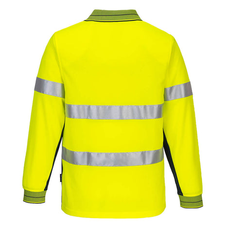 Hi-Vis Contrast Polo Shirt Long Sleeve (PW-MP513)