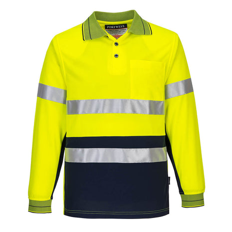 Hi-Vis Contrast Polo Shirt Long Sleeve (PW-MP513)