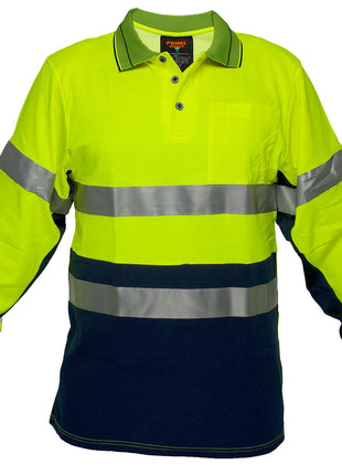 Hi-Vis Contrast Polo Shirt Long Sleeve (PW-MP513)