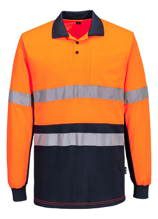 Hi-Vis Class D/N Contrast Polo shirt Long Sleeve (PW-MP613)