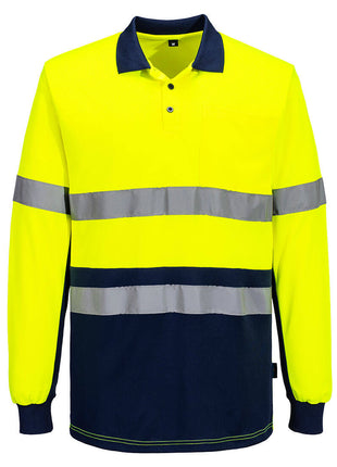 Hi-Vis Class D/N Contrast Polo shirt Long Sleeve (PW-MP613)