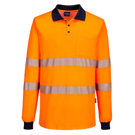 Hi-Vis Cotton Comfort Polo Shirt Long Sleeve (PW-MP614)