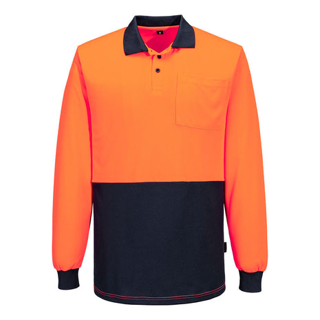 Hi-Vis Contrast Class D Polo Shirt Long Sleeve (PW-MP615)