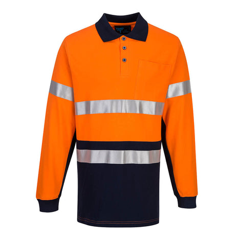 Long Sleeve Cotton Pique Polo with Tape (PW-MP619)