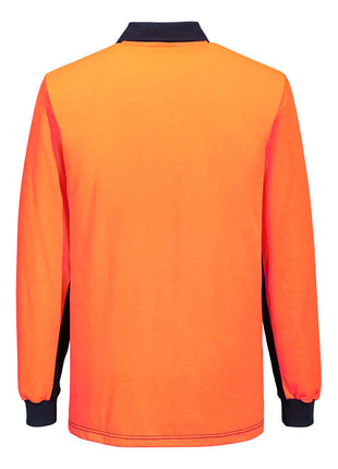 Hi-Vis Contrast Class D Polo Shirt Long Sleeve (PW-MP813)