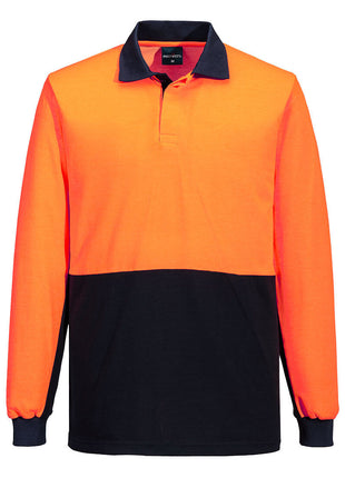 Hi-Vis Contrast Class D Polo Shirt Long Sleeve (PW-MP813)
