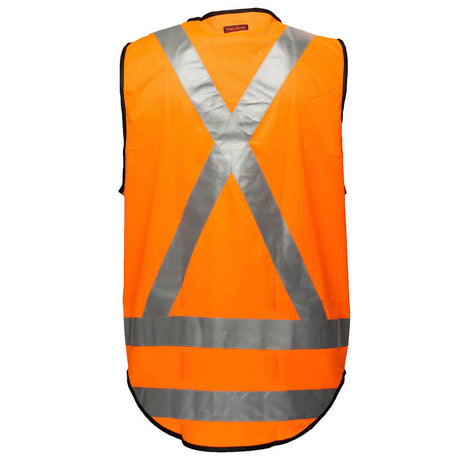 Hi-Vis X Back Zipped Vest (PW-MV188)