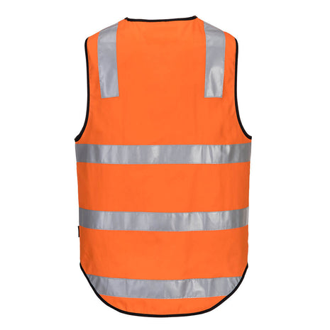 Hi-Vis Cotton Zipped Vest (PW-MW338)