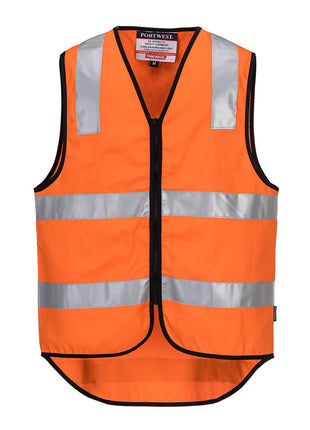 Hi-Vis Cotton Zipped Vest (PW-MW338)
