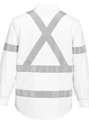 Hi-Vis X Back Class N Shirt Long Sleeve (PW-MX303)