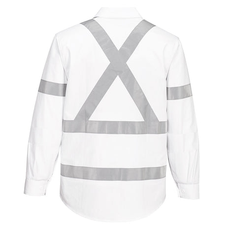 Hi-Vis X Back Class N Shirt Long Sleeve (PW-MX303)