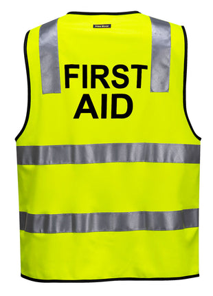 Hi-Vis Zipped First Aid Vest (PW-MZ103)