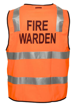 Hi-Vis Zipped Fire Warden Vest (PW-MZ104)