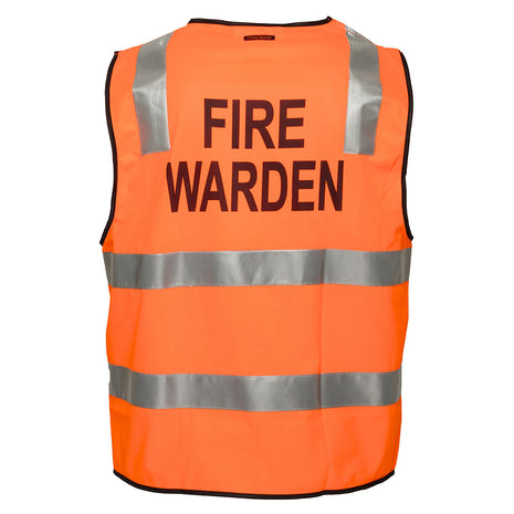 Hi-Vis Zipped Fire Warden Vest (PW-MZ104)