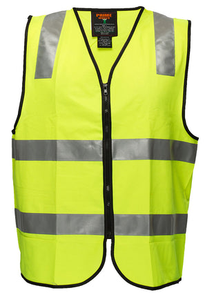 Hi-Vis Zipped Fire Warden Vest (PW-MZ104)