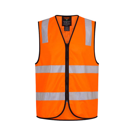 Hi-Vis Zipped Traffic Controller Vest (PW-MZ105)