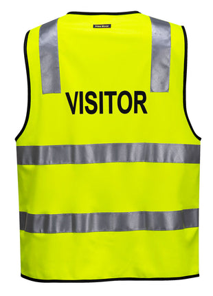 Hi-Vis Zipped Visitor Vest (PW-MZ106)