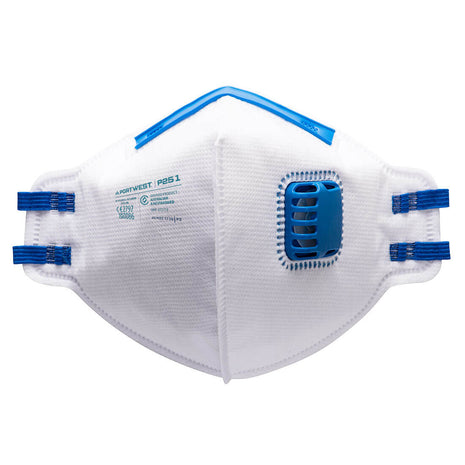 FFP2 Valved Dust Mist Fold Flat Respirator (Pk20) (PW-P251)