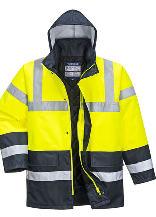 Hi-Vis Contrast Winter Traffic Jacket (PW-S466)