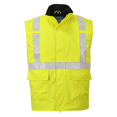 Bizflame Rain Hi-Vis Anti-Static FR Bodywarmer (PW-S776)