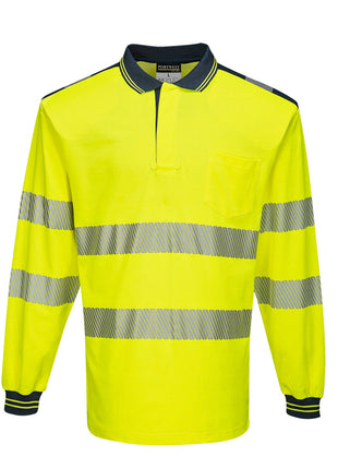 PW3 Hi-Vis Polo Shirt Long Sleeve (PW-T184)