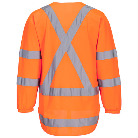 TTMC-W17 Hi-Vis X Back Zipped Vest Long Sleeve (PW-TM309)