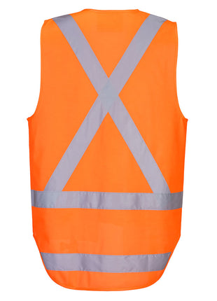 TTMC-W23 Hi-Vis X Back Zipped Vest (PW-TM310)