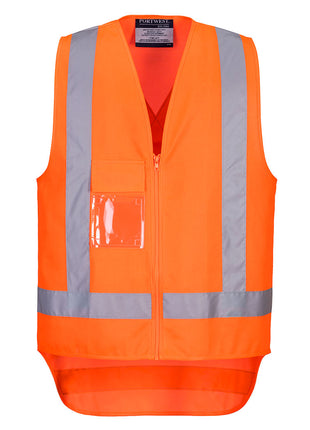 TTMC-W23 Hi-Vis X Back Zipped Vest (PW-TM310)
