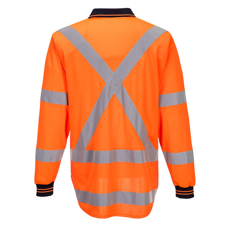 TTMC-W17 Hi-Vis X Back Polo Shirt Long Sleeve (PW-TM312)