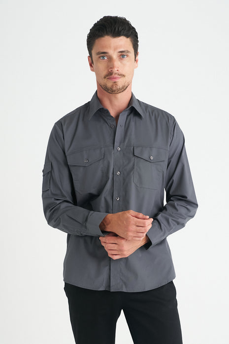 Harley Mens Long Sleeve Shirt (ID-W05)