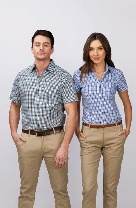Hudson Ladies Short Sleeve Shirt (ID-W57)