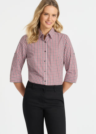 Hudson Ladies 3/4 Sleeve Shirt (ID-W57Q)