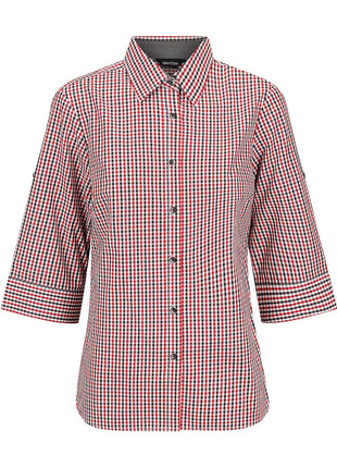 Hudson Ladies 3/4 Sleeve Shirt (ID-W57Q)